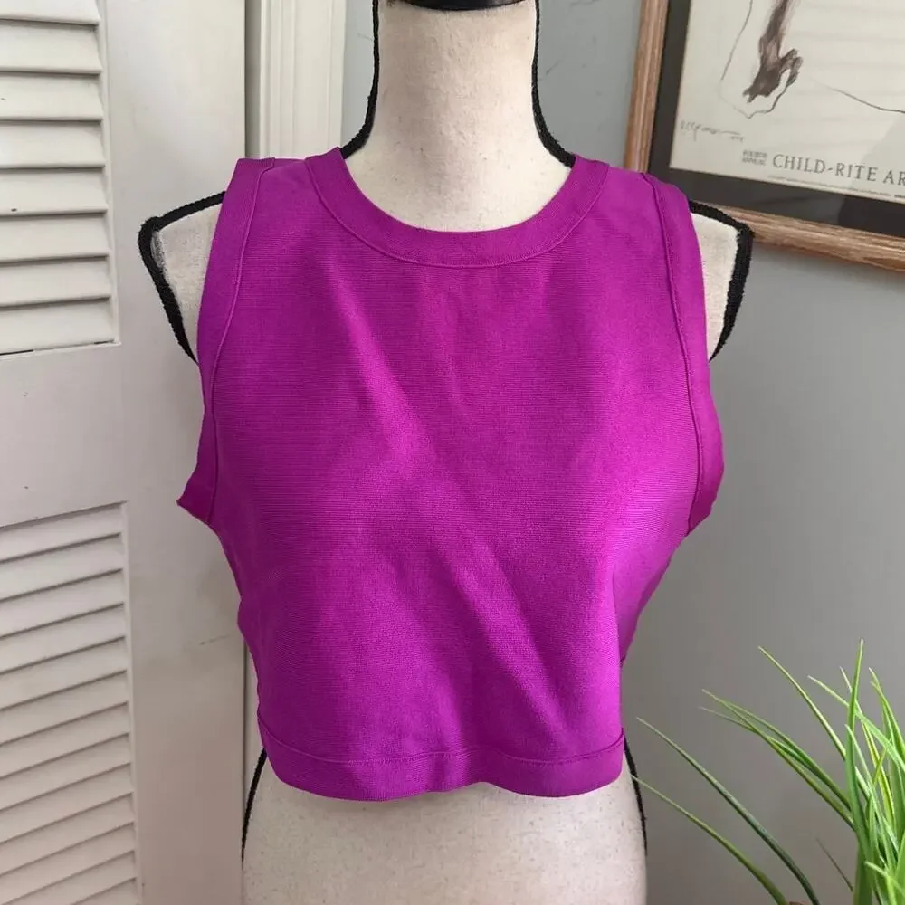 Skins Swim Womens 3X Purple Lollipop High Neck Tank Beach Resort